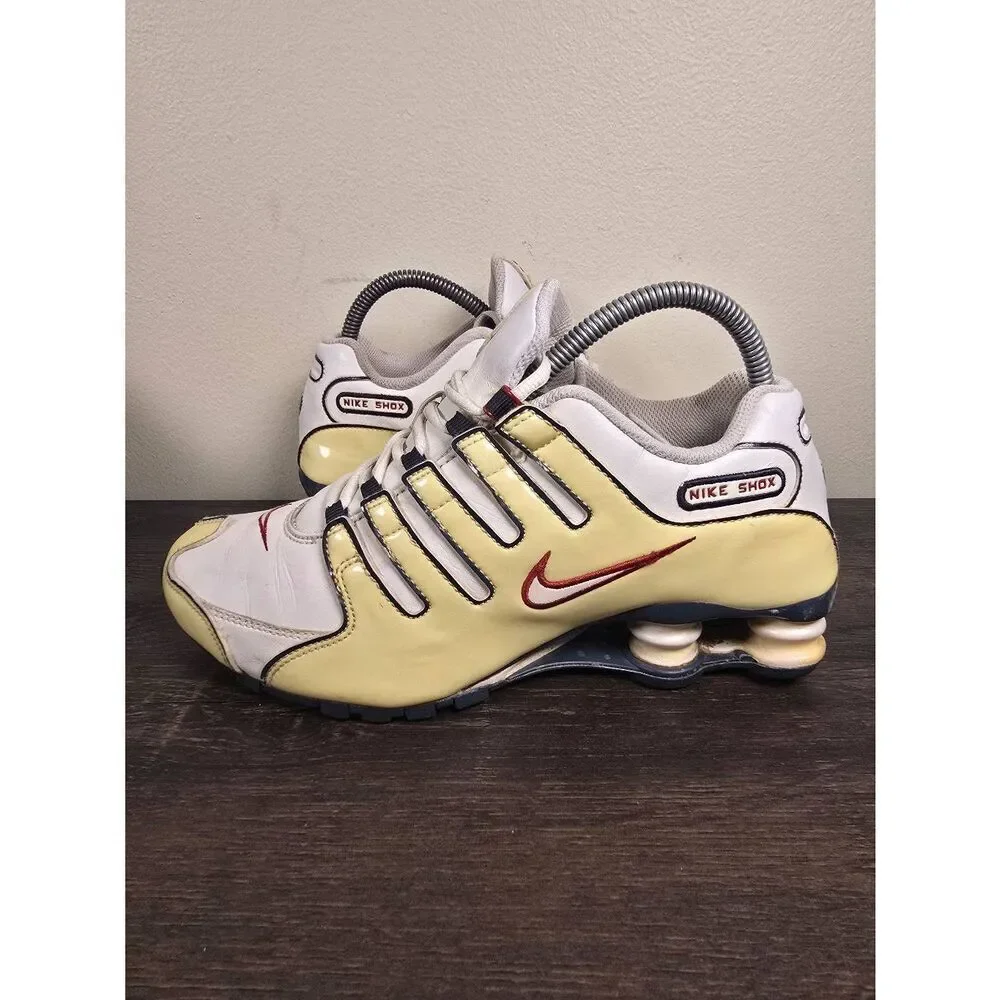 Nike Shox NZ SL Women's Running Shoes US Size 8 White Silver Pink